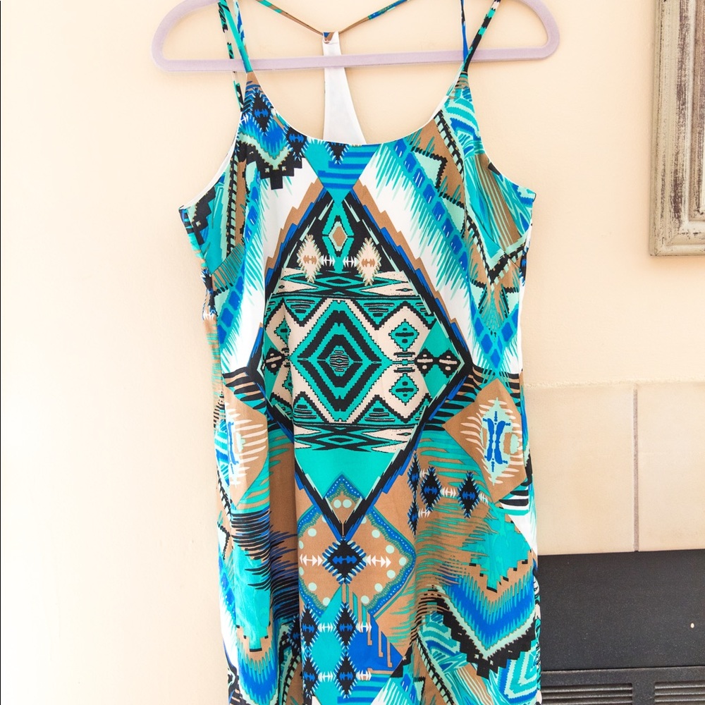 Pink Owl Aztec style dress!